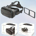 VR Shinecon headset with adjustable strap, lens insert, and product packaging for virtual reality gaming.
