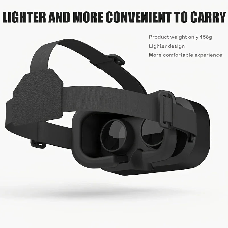 Lightweight black VR headset with adjustable straps, tech gadget for immersive experiences