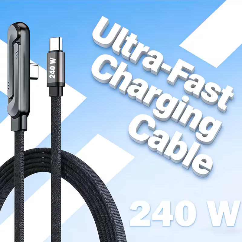 240W Flagship Foldable Stand Charging Cable - Ultra Fast Power & Data